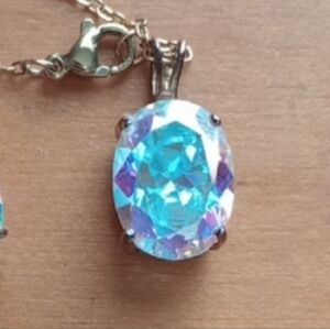 Aurora Borealis CZ Pendant